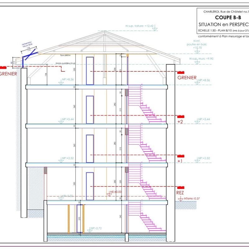 CHARLEROI 27 05 19 plan 8 10 COUPE B B 1