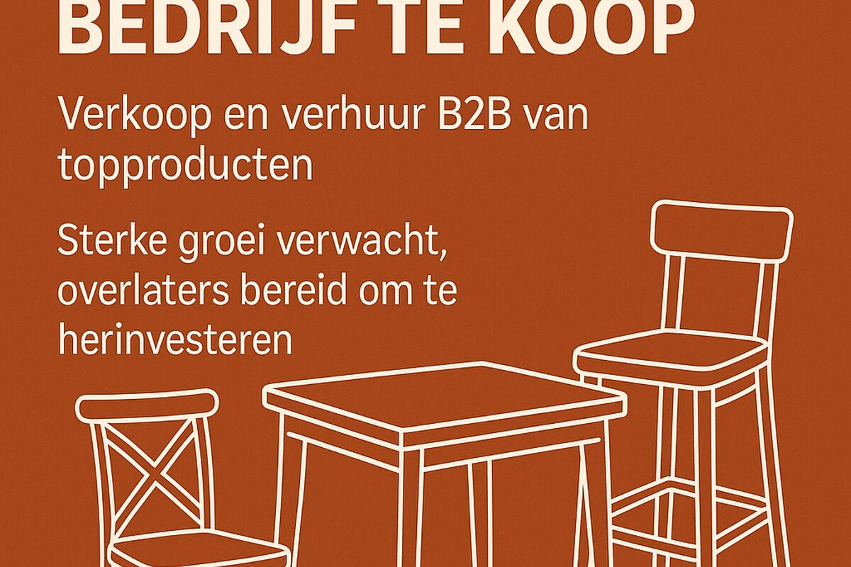 Eventmeubilair Bedrijf Te Koop