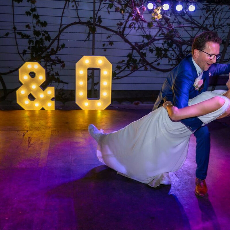 Lichtletters initialen