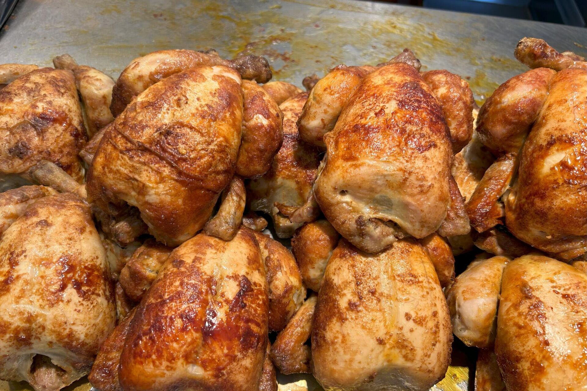 Gebraden kipuitgesneden