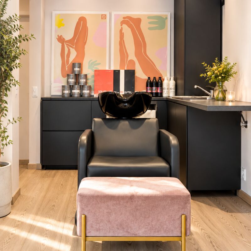 bac à shampoing