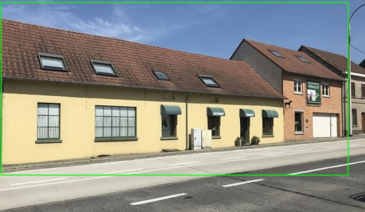 Te koop via aandelenoverdracht (Share Deal) : Prachtige winkel met woonst, tuin en garage op 4are90 - Asse image