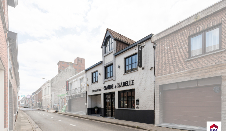 Handelspand met woonst op 1.150 m² in centrum Aarsele! 