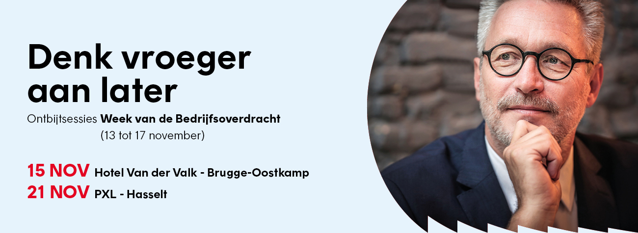Denk vroeger aan later